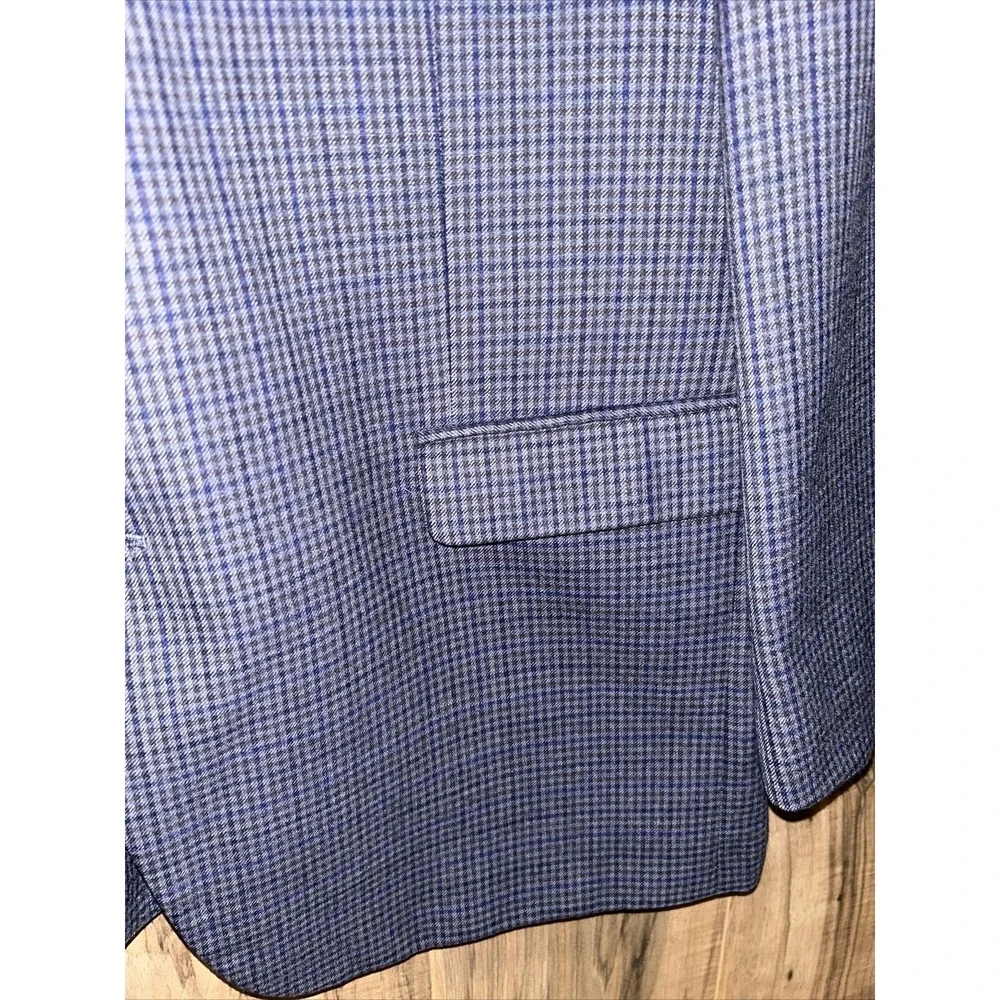Ralph Lauren‎ 100% Wool Plaid Suit Coat Size 48 Long